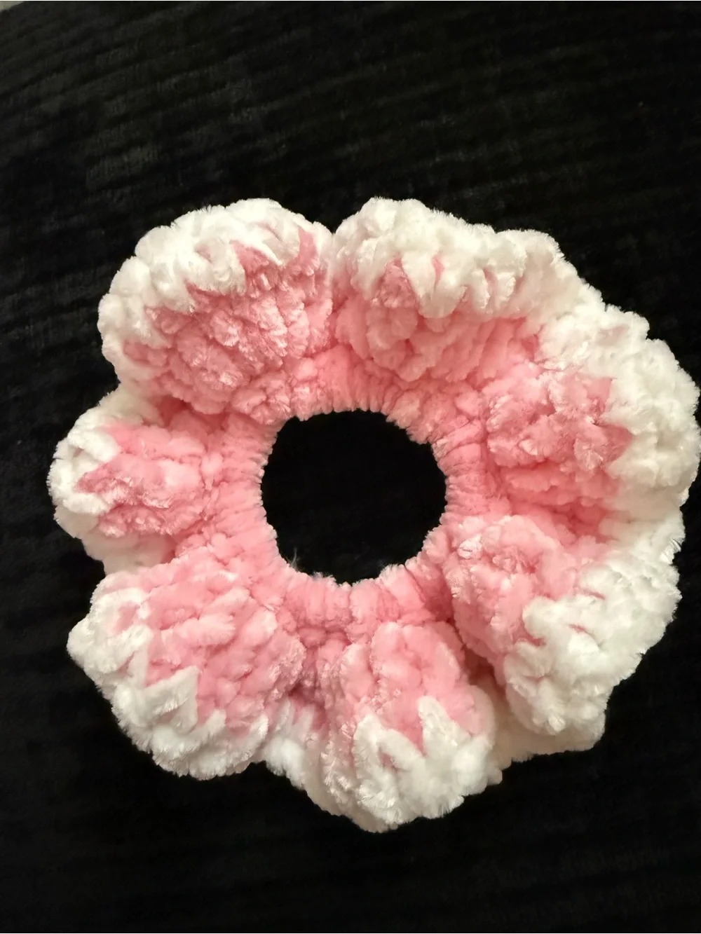 2Pack- Soft Plush Ruffled Hair Scrunchies